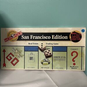 Monopoly Game San Francisco Edition 1995 USAopoly See‎ Description